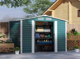 7 x 4ft Garden Shed, Easy to Assemble, Upgraded Galvanised Steel Frame with Foundation Kit, Double T3398P327998