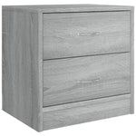 ZNTS Bedside Cabinets 2 pcs Grey Sonoma 40x30x40 cm Engineered Wood 815408