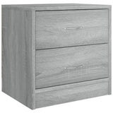 Bedside Cabinets 2 pcs Grey Sonoma 40x30x40 cm Engineered Wood 815408