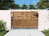 Garden Gate 85 x 75 cm Powder-coated steel Black Lockable 153244