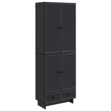 Cabinet Set 2 pcs Black 66 x 34.5 x 95 cm Engineered Wood 3416350