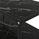 Coffee Table Black 100x50x35 cm Tempered Glass 322900