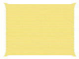 Sun Shade Sail Yellow and White 6 x 6 m 100% Polyester Oxford 42030980