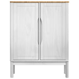 Sideboard FLORO White 70 x 30 x 70.5 cm Solid Pine Wood 42011248