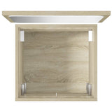 2 Piece Bathroom Furniture Set Sonoma Oak Engineered Wood 856367