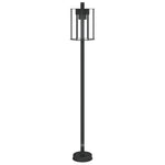 ZNTS Outdoor Floor Lamps 3pcs Black 100 cm Stainless Steel 4006348