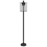 ZNTS Outdoor Floor Lamps 3pcs Black 100 cm Stainless Steel 4006348