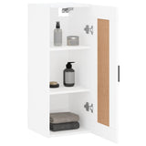Wall Mounted Cabinet White 34.5x34x90 cm Engineered Wood 830500