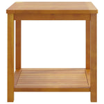 ZNTS Side Table Solid Acacia Wood 45x45x45 cm 44128