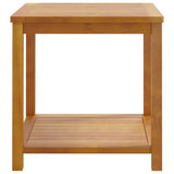 ZNTS Side Table Solid Acacia Wood 45x45x45 cm 44128