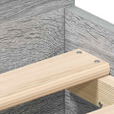 Bed Frame without Mattress Grey Sonoma 75x190 cm Small Single 3203822