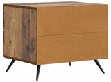 Bedside Cabinet with Drawer 2 pcs Old Wood 43 x 34.5 x 47.5 cm 895462