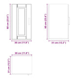 Kitchen Wall Cabinet Porto Smoked Oak Engineered Wood 854022