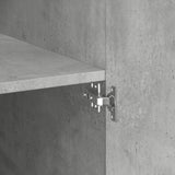 Highboard Concrete Grey 80x42.5x249 cm Engineered Wood 3281367
