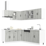 11 Piece Kitchen Cabinet Set "Kalmar" Grey Sonoma Engineered Wood 3314887