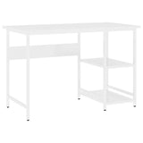 Computer Desk White 105x50x72 cm MDF and Metal 20551