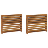 Armrest 2 pcs Natural 78.5 x 10 x 61 cm Solid Acacia Wood 900590