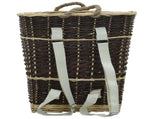 286973 Firewood Backpack with Carrying Belts 44,5x37x50 cm Natural Willow