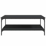 Coffee Table Black 100x100x40 cm Engineered Wood 832843