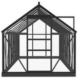 Glass Greenhouse Anthracite 155x395.5x191 cm Aluminium 3082336
