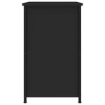 ZNTS Bedside Cabinet Black 40x36x60 cm Engineered Wood 825993