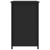 ZNTS Bedside Cabinet Black 40x36x60 cm Engineered Wood 825993