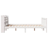 Bed Frame without Mattress White 140x190 cm Solid Wood Pine 3306573