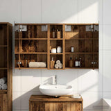 Bathroom Cabinet Set 3 pcs 100 x 10.5 x 60.5 cm Engineered wood 3403702
