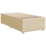Bed Frame without Mattress Cream 90x190 cm Single Fabric 3284905