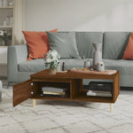 Coffee Table Brown Oak 90x60x35 cm Engineered Wood 813172