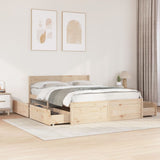 Bed Frame without Mattress 160x200 cm Solid Wood Pine 3282342
