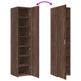 Highboard Brown Oak 40x42.5x185 cm Engineered Wood 3281405