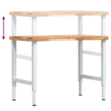Workbench 100x60x cm Solid Wood Acacia Rectangular 3309715