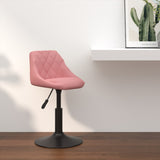 Bar Stool Geometric Pink 46 x 44 x cm Faux leather 335321