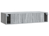 Wall-Mounted TV Cabinet Grey Sonoma 98 x 41 x 30 cm 898531