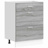 Kitchen Base Cabinet Lyon Grey Sonoma Engineered Wood 854255