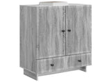 Sideboard Grey Sonoma 66 x 34.5 x 95 cm Engineered Wood 893981