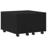 Coffee Table Black Oak 60 x 60 x 38 cm Engineered Wood 862625