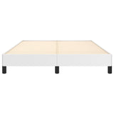Bed Frame without Mattress White 135x190 cm Double Double Faux Leather 349842