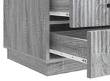 Bedside Cabinet Grey Sonoma 43 x 41 x 63.5 cm Engineered Wood 895251
