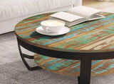 Coffee Table Solid Reclaimed Wood 65x32 cm 244674