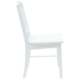 Dining Chairs 2 pcs White 50 x 52.5 x 91 cm Solid Rubber Wood 42020453