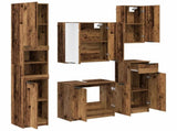 Bathroom Furniture Set 5 pcs Old Wood Engineered Wood 3415661