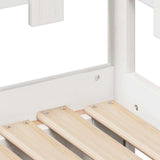 Daybed with Trundle and Drawers without Mattress White 80x200 cm 3302250