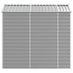 Garden Shed Light Grey 191x215x198 cm Galvanised Steel 3188243