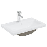 2 Piece Bathroom Furniture Set Ceramic and Engineered Wood 3307662