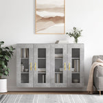 Wall Mounted Cabinets 2 pcs Concrete Grey Engineered Wood 3197925
