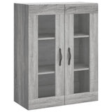 Highboard Grey Sonoma 69.5x34x180 cm Engineered Wood 3198695