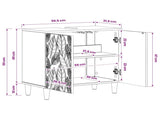 Bathroom Sink Cabinet DELFT Old Wood 59.5 x 31.5x 59 cm 897013