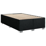 ZNTS Box Spring Bed with Mattress Black 120x200 cm Fabric 3285864